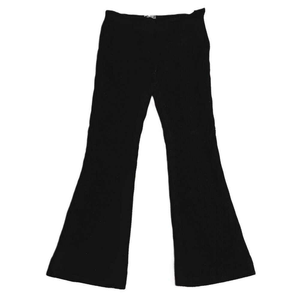 Gianni Versace Women's Black Wool Pull On Flare Pants Size 29 x 30